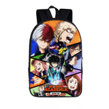 Cartoon Hero Academy Training 3D Backpack School Bag Book Zipper Messenger