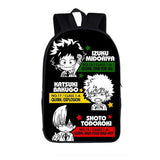 Cartoon Hero Academy Training 3D Backpack School Bag Book Zipper Messenger