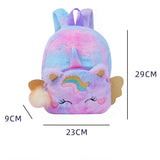 Cartoon Kids Mini Backpack Purse Plush School Bags for Girls