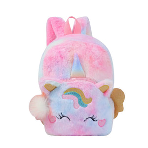 Cartoon Kids Mini Backpack Purse Plush School Bags for Girls