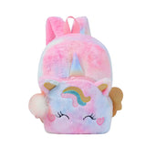 Cartoon Kids Mini Backpack Purse Plush School Bags for Girls