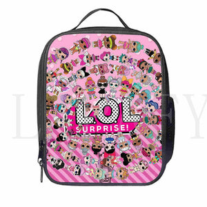 Cartoon LOL Doll Insulated Lunch Bag for Women Kids