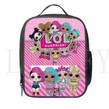 Cartoon LOL Doll Insulated Lunch Bag for Women Kids