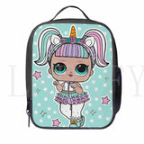 Cartoon LOL Doll Insulated Lunch Bag for Women Kids
