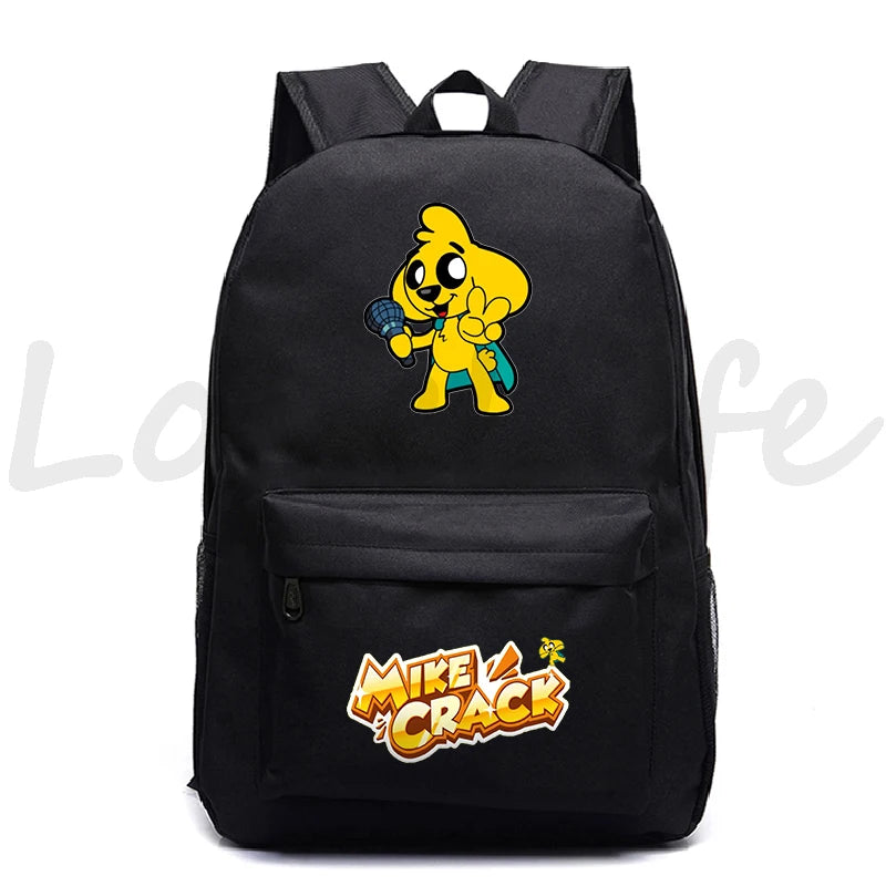 Cartoon Mikecrack School Backpack for Students