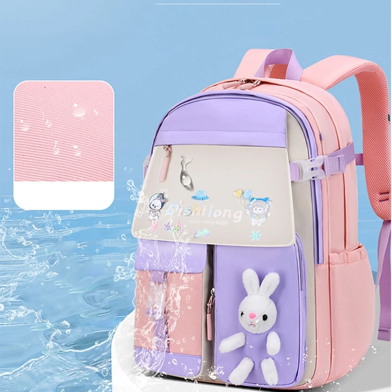 Nylon Anti-theft Backpack for Girls Student