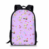 Cartoon Nurse Print School Bag for Girls