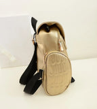 Cartoon Owl Flap PU Backpack Shoulder Small Backpack Multi-Function