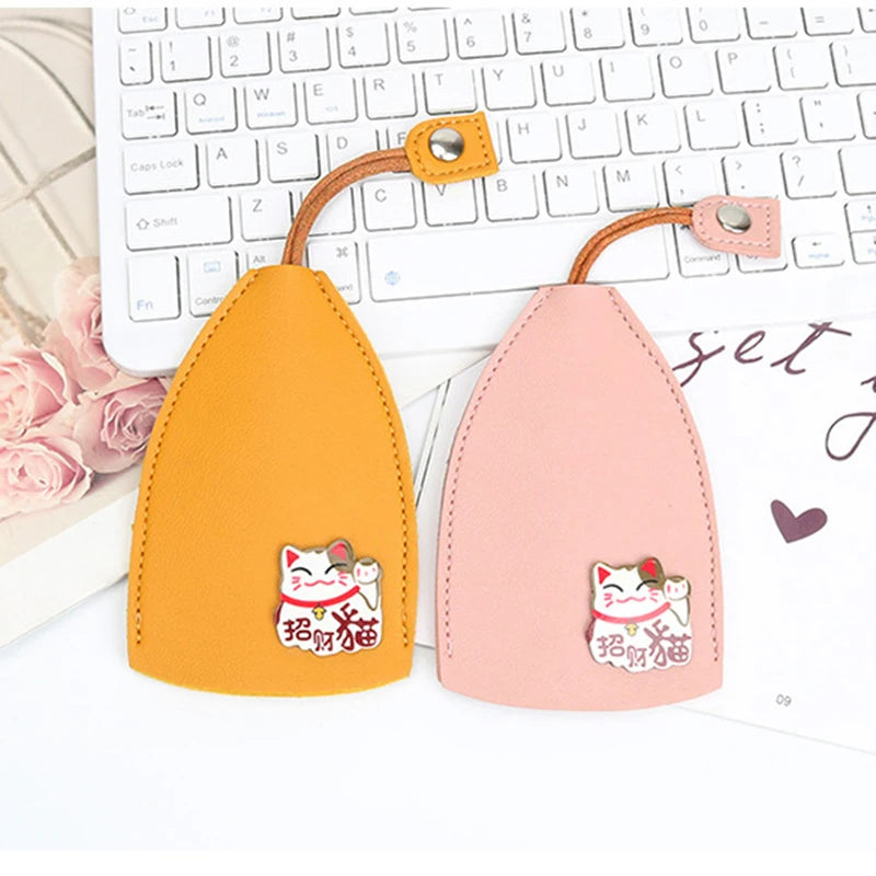 Cartoon PU Leather Key Bag - Unisex Key Wallets