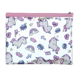 Cartoon PVC Cosmetic Case Unicorn Envelope Bag