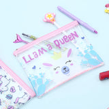 Cartoon PVC Cosmetic Case Unicorn Envelope Bag