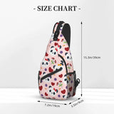 Cartoon Panda Pattern Sling Bag for Travel Hiking