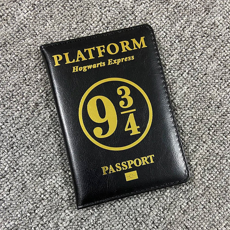 Cartoon Passport Cover Pu Leather Travel Wallet Holder (Free Engraving)