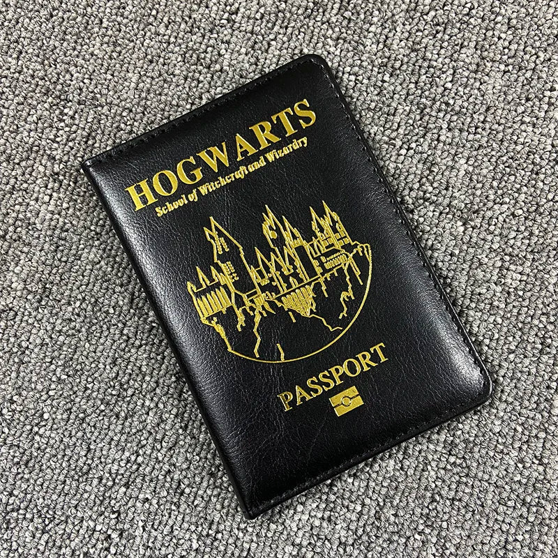 Cartoon Passport Cover Pu Leather Travel Wallet Holder (Free Engraving)