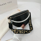 Cartoon Pattern Beaded Chain Fanny Pack for Women