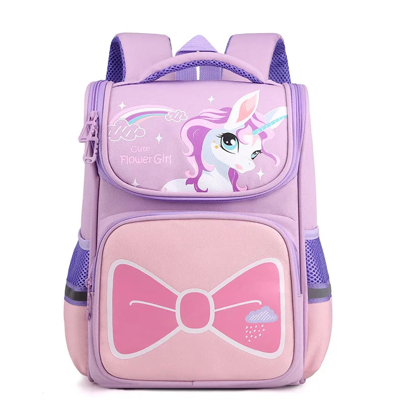 Cartoon Pink Girls School Bags Primary School Bag for Kids Backpack