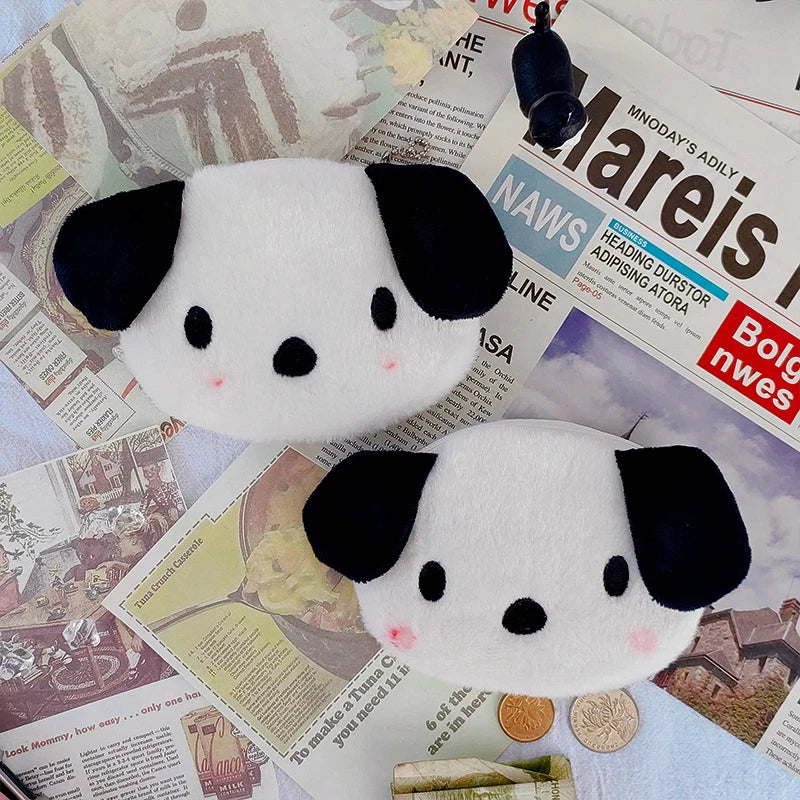 Cartoon Plush Coin Purse Wallet Pendant Data Line Pouch Lipstick Storage