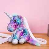 Cartoon Plush Toy Backpack Girls' Mobile Phone Wallet Plush Bag