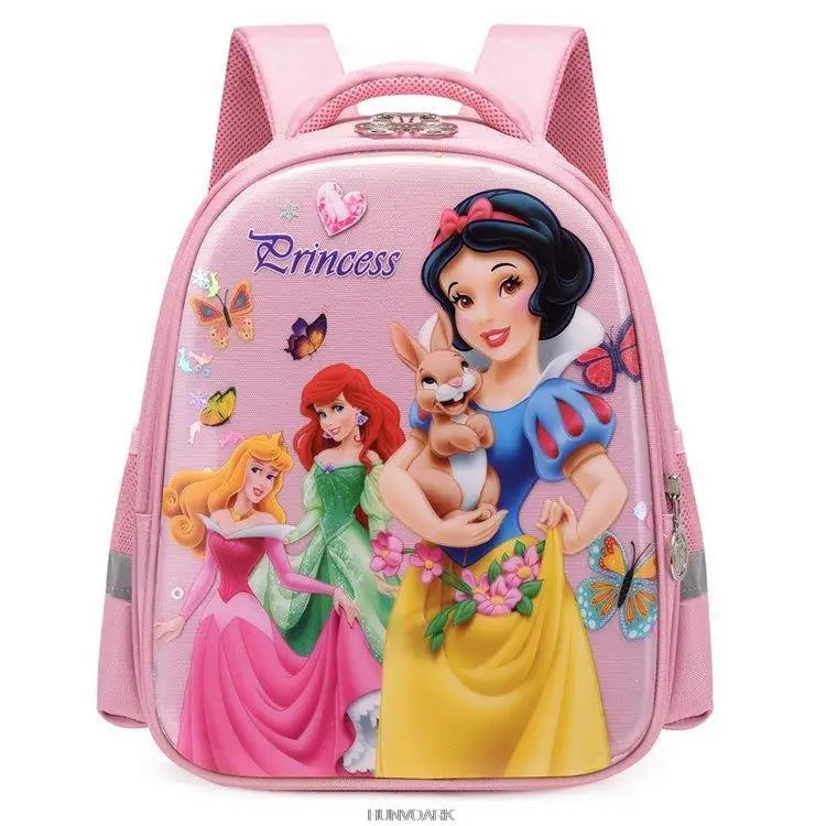 Princess School Backpack for Girls Pink Orthopedic Mochila Escolar