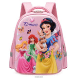 Princess School Backpack for Girls Pink Orthopedic Mochila Escolar