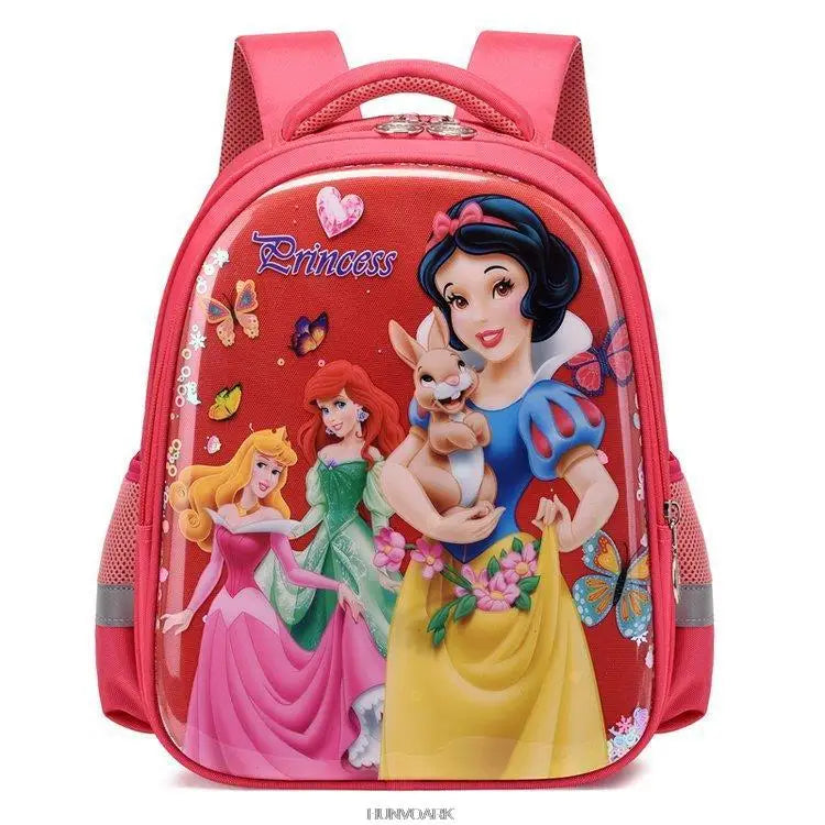 Princess School Backpack for Girls Pink Orthopedic Mochila Escolar