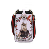 Cartoon Print Cell Phone Bag Mini Messenger Shoulder Bag Crossbody