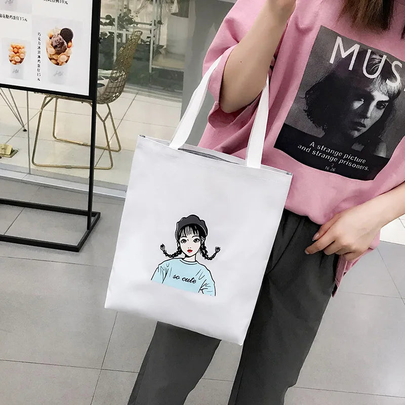 Cartoon Print Children School Bag Female Student Backpack Girl Schoolbag