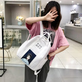 Cartoon Print Children School Bag Female Student Backpack Girl Schoolbag