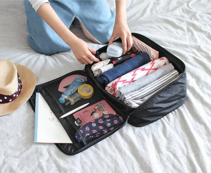 Cartoon Lips Eye Travel Bag Female Large Capacity