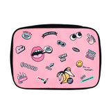 Cartoon Lips Eye Travel Bag Female Large Capacity