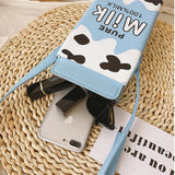 Fruit Milk Banana Strawberry Women Shoulder Mini Bag
