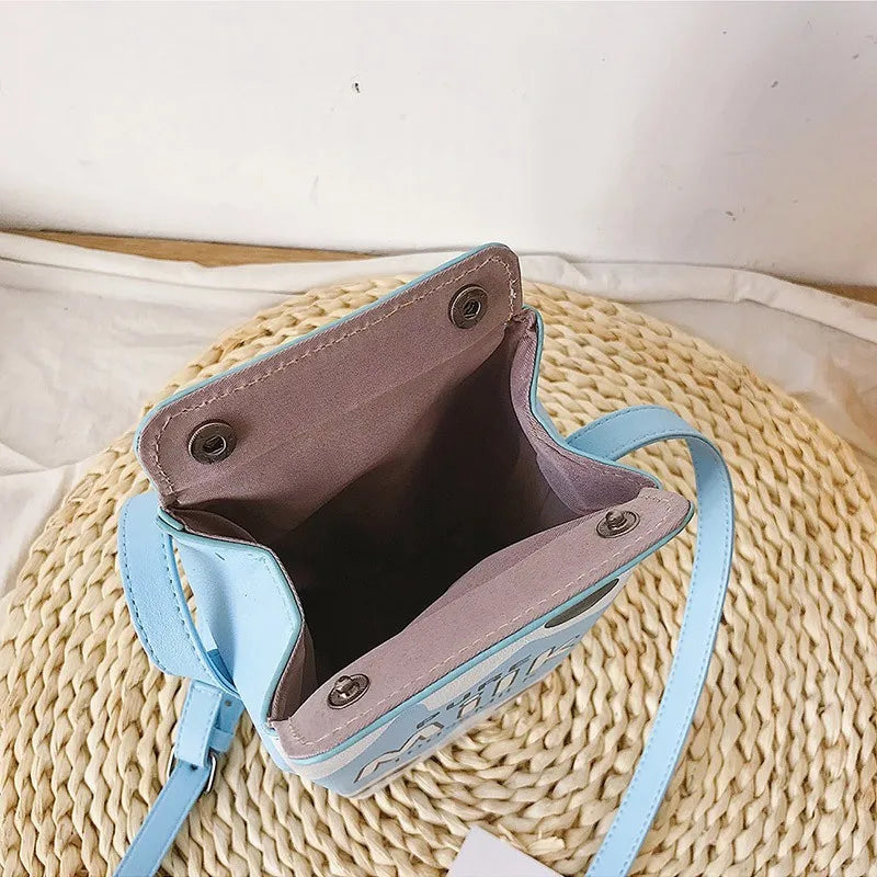 Fruit Milk Banana Strawberry Women Shoulder Mini Bag