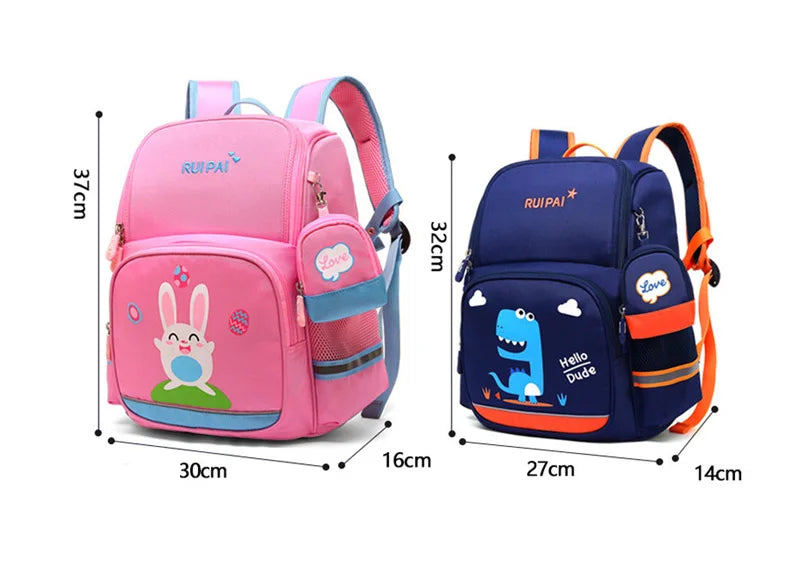 Cartoon Kids School Bags Lightweight Backpack for Kindergarten Orthopedics