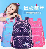 Cartoon Printing School Bags for Girls Grade 2-6 Orthopedic School Backpack Pink