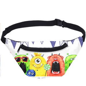 Kids Cartoon Running Sport Waist Bag Fanny Pack Mini Crossbody Lumbar Bag