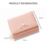 Cartoon Square Zipper Hasp PU Leather Purse Woman High Wallets