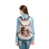 Cartoon Mama Print Backpack for Women