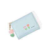 Cartoon Tassel Student Female Purse Clutch Women Three-fold Short Thin Wallet