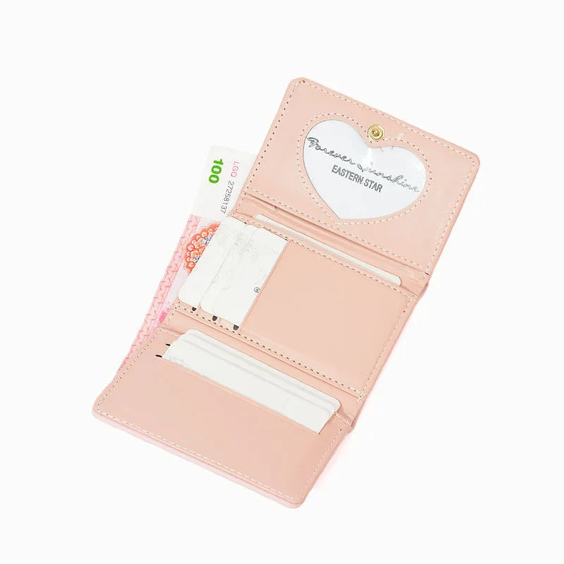 Cartoon Tassel Student Female Purse Clutch Women Three-fold Short Thin Wallet