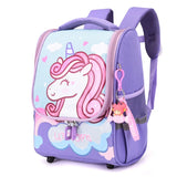 Cartoon Unicorn Print Kids School Bag Baby Boys Girls Kindergarten Backpack