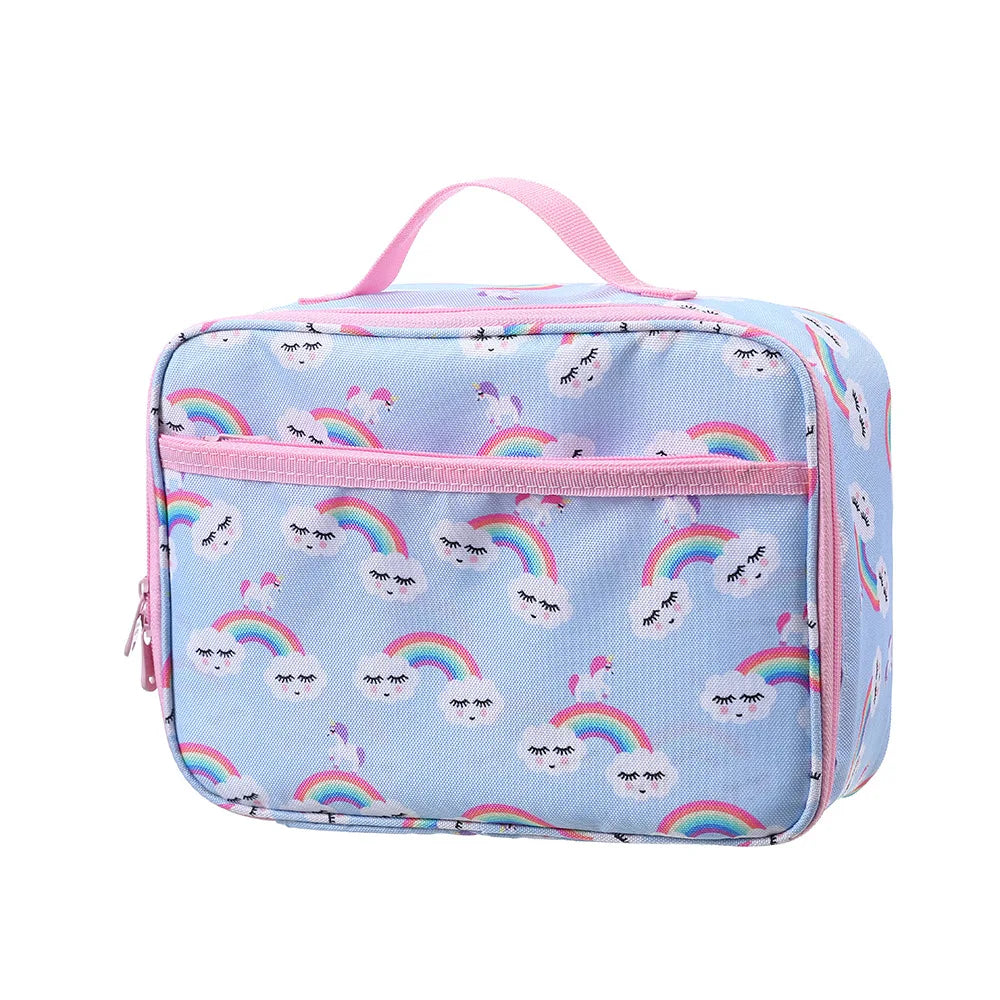 Cartoon Unicorn Portable Thermal Lunch Bag Insulated Cooler Bento Bag