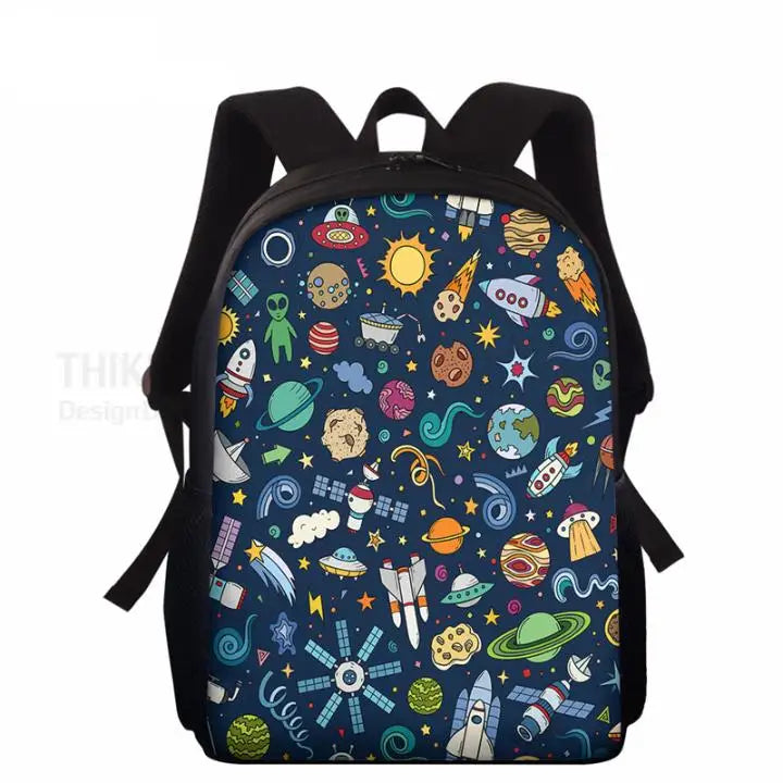 Cartoon Universe Pattern Toddler Backpack School Bags