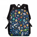 Cartoon Universe Pattern Toddler Backpack School Bags