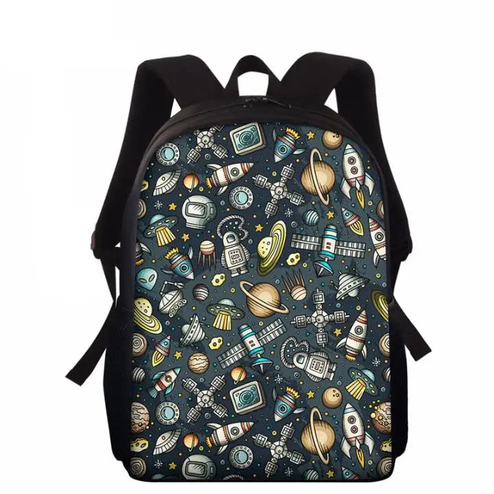 Cartoon Universe Pattern Toddler Backpack School Bags