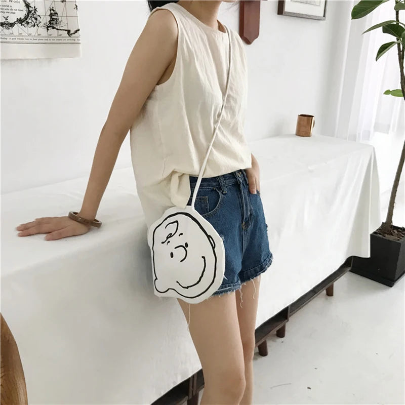 Cartoon Women Shoulder Bag Lady Girl Canvas Handbag Purse Bags