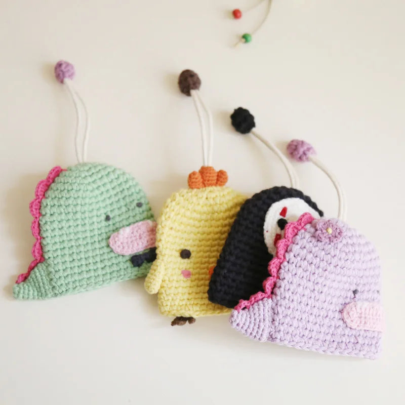 Cartoon Octopus Rabbit Lion Key Bag