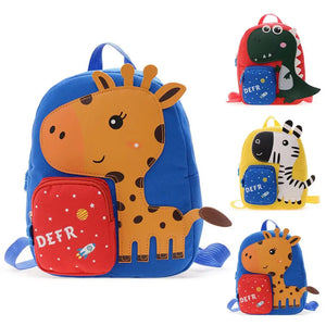 Cartoon Backpack Cotton Children Kindergarten Student School Bag
