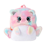 Cartoon plush big eyes backpack with wings for girls