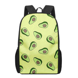 Avocado Print School Bags for Boys Girls Backpacks Kids Book Bag Satchel
