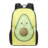 Avocado Print School Bags for Boys Girls Backpacks Kids Book Bag Satchel
